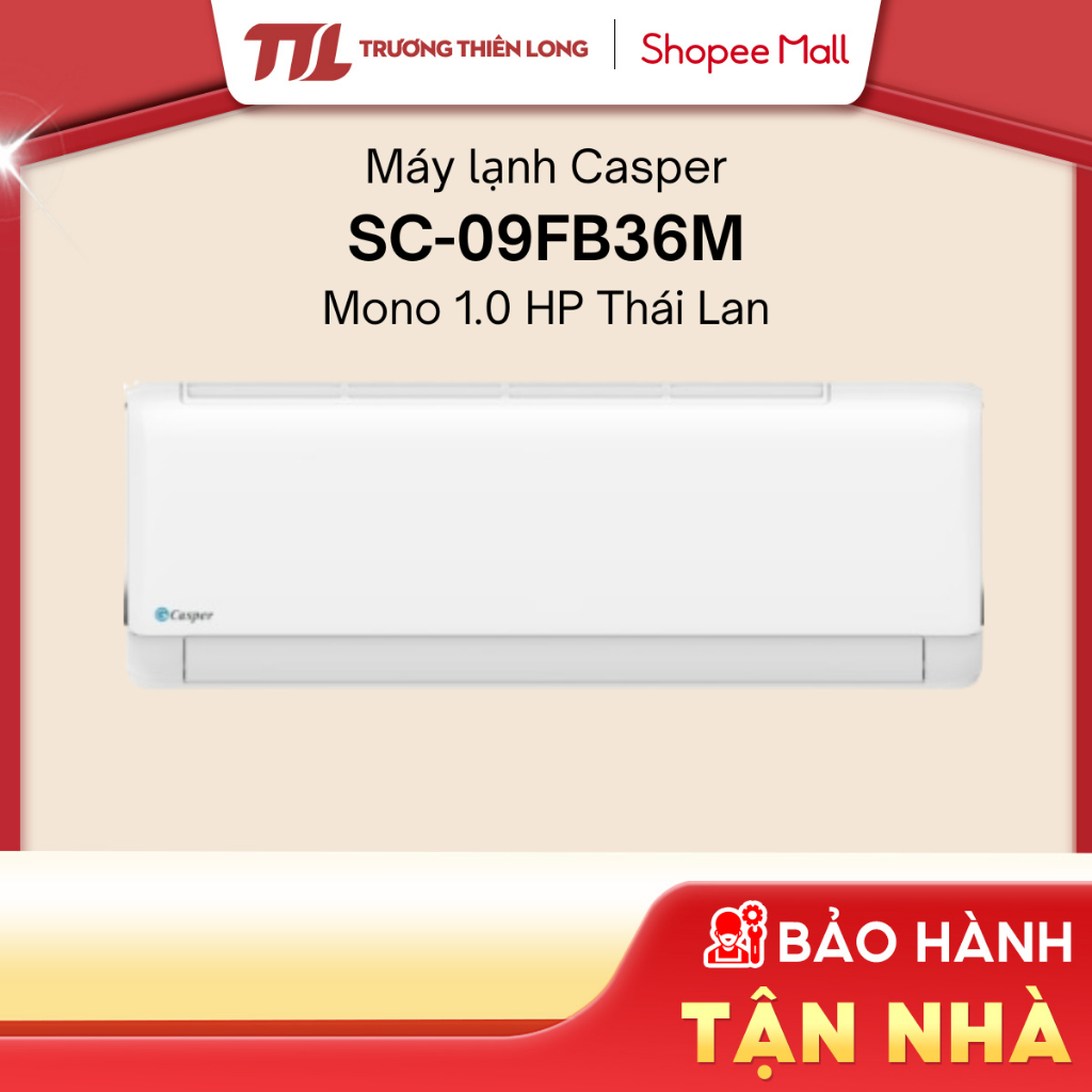 SC-09FB36M | SC-09FB36A - Máy Lạnh | Điều Hoà Casper 1HP - Mono [FREESHIP HCM]
