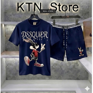 Bộ Đồ Hè DSSQ Thỏ Hot Trend mùa hè Cực Nét Mới Cập Bến, Bộ Cộc Hè Chất Cotton lạnh lên Form Bao Đẹp Trẻ trung