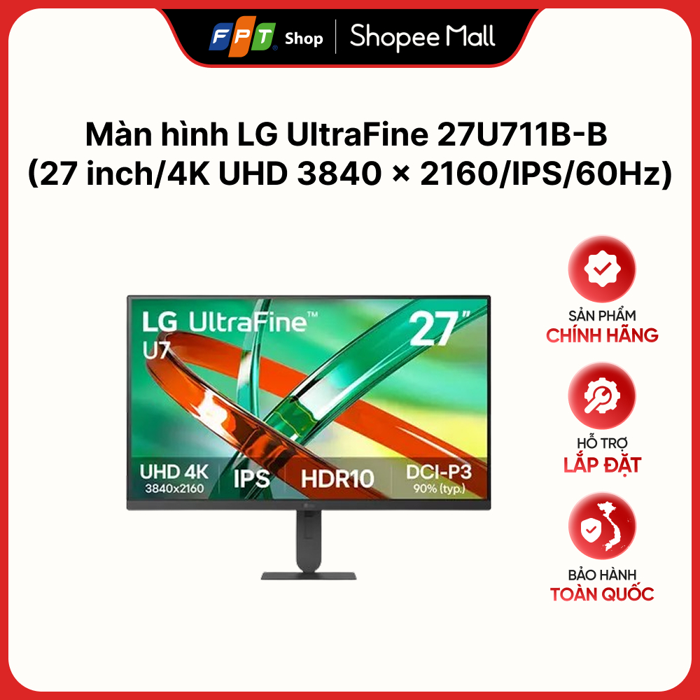 Màn hình LG UltraFine 27U711B-B (27 inch/4K UHD 3840 x 2160/IPS/60Hz)