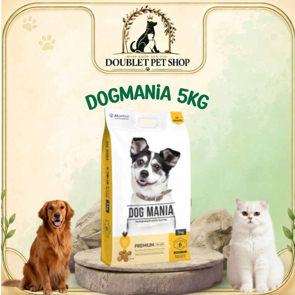 [5kg] Dog Mania Premium - Thức ăn hạt cho chó mọi lứa tuổi nhập khẩu Hàn Quốc