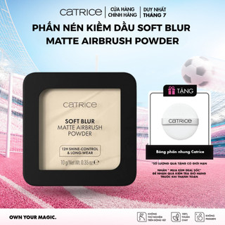 [ Hàng Mới Về] Phấn nén Catrice dạng bột mỏng nhẹ kiềm dầu Soft Blur Matte Airbrush Powder 10g