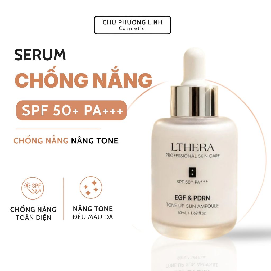 Kem Chống Nắng SPF50+ PA++++ Lthera Cho Da Dầu MP1164 - Kiềm Dầu Nâng Tone Tự Nhiên 50ml