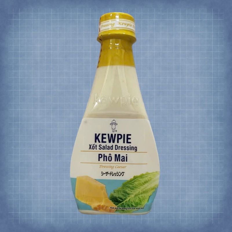 KEWPIE << chai TRẮNG 210ml >> SỐT PHÔ MAI CAESAR Salad Dressing