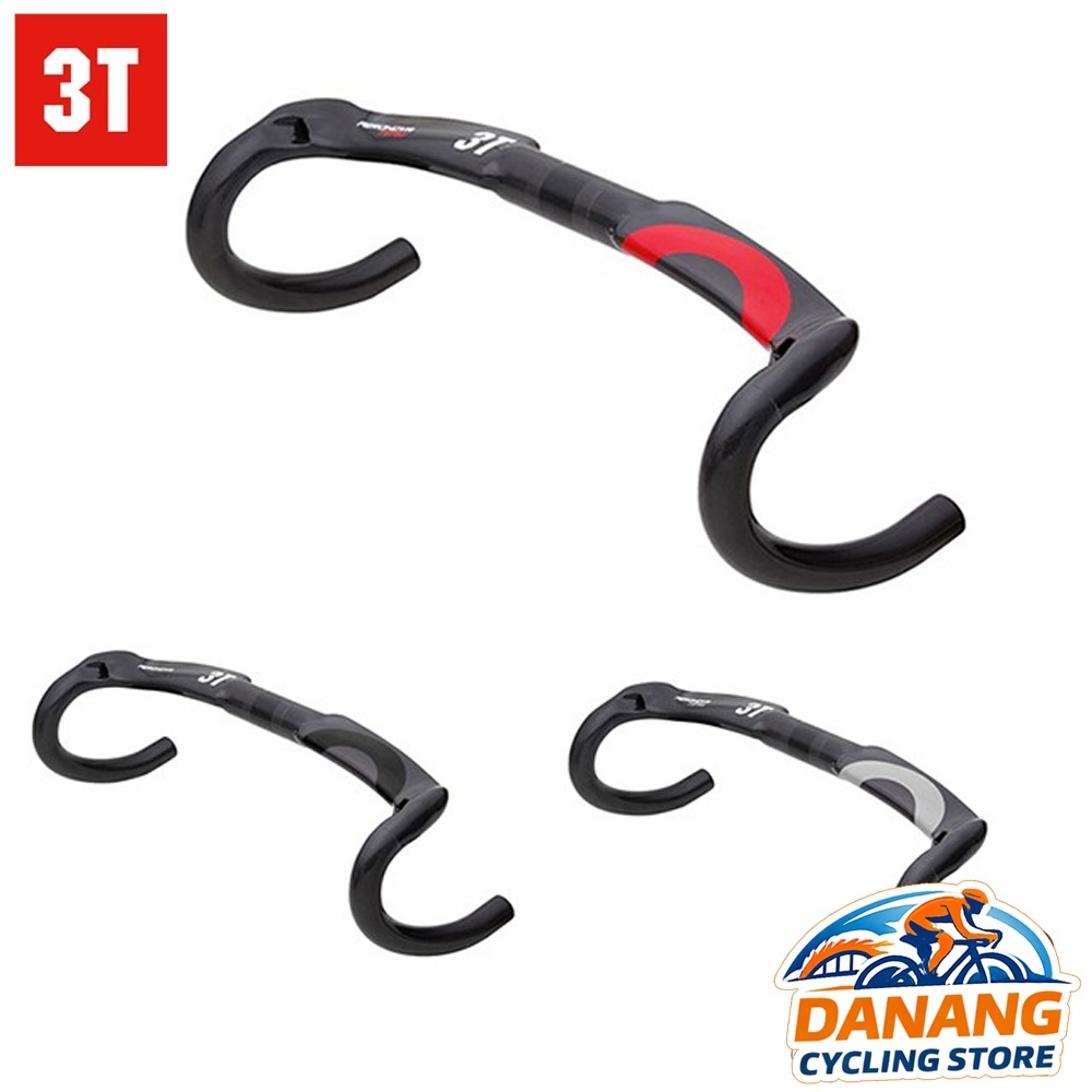hi Đông Cong Dẹp Xe Đạp Road Carbon 3T 31.8mm x 400/420mm – Tay Lái Carbon Siêu Nhẹ