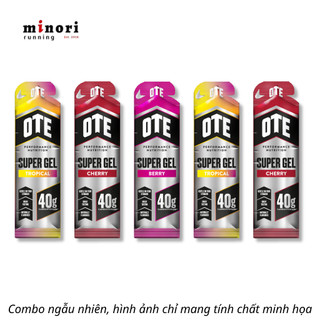 OTE Super Gel gấp đôi năng lượng 40g Carb dạng lỏng dễ dùng vị trái cây tự nhiên - Minori Mekong