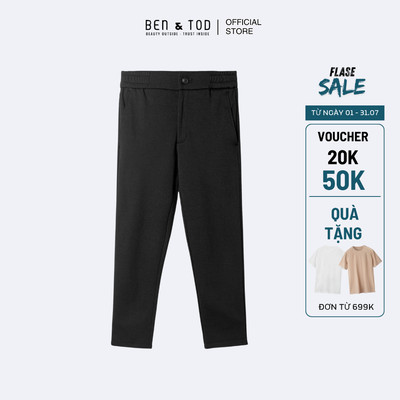 [Sale] Quần jogger nam Ben & Tod RE2120 BB389 cotton lưng chun đứng form cao cấp Regular