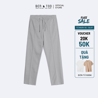 [Sale] Quần jogger thun nam Ben & Tod STR2111 BE278 thun cotton cao cấp co giãn Straight Fit