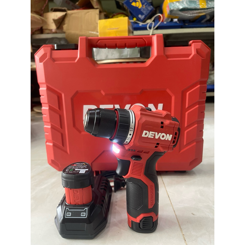 Máy khoan dùng pin 12V DEVON 5208-Li-12U chính hãng