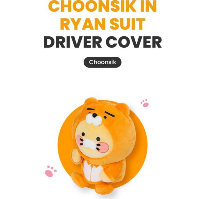 Bọc đầu gậy Golf Driver Cover - Choonsik in Ryan suit : Kakao Friends Golf
