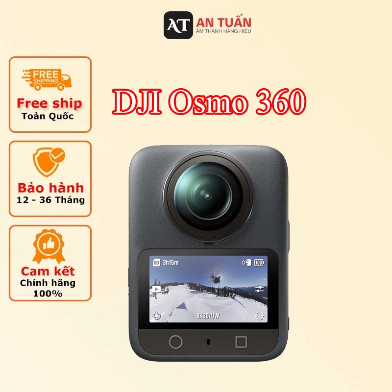 DJI Osmo 360 | Camera 360° Quay Video 8K, Chống Rung, AI Tracking, Pin Dung Lượng Lớn