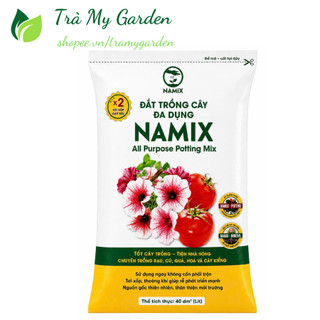 Đất trồng cây hữu cơ đa dụng Namix bao 40dm3 không cần phối trộn thêm, phù hợp cho mọi cây trồng