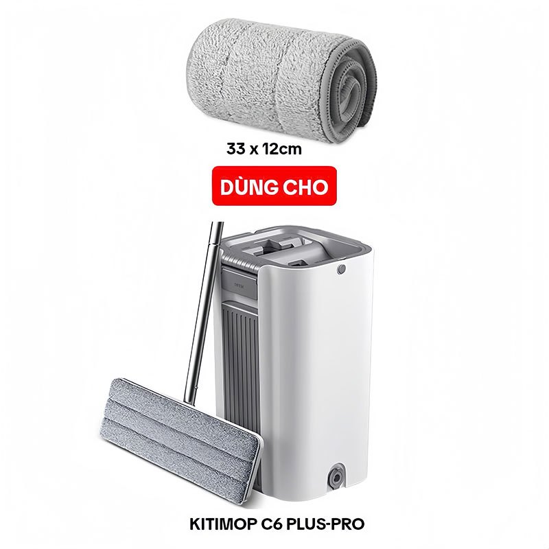 Bông Lau Nhà Thay Thế KITIMOP C6 PLUS-PRO-1, Dùng Cho Cây Lau Nhà Tự Vắt KITIMOP C6 PLUS-PRO