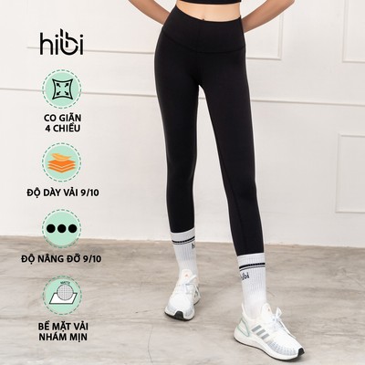 Quần tập yoga gym Luxury Hibi Sports QD313 kiểu lưng cao tôn dáng, chất vải cao cấp Hi Fabric