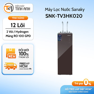 Máy Lọc Nước Sananky Nóng Lạnh Hydrogen Khoáng 12 Lõi SNK-TV3HK020