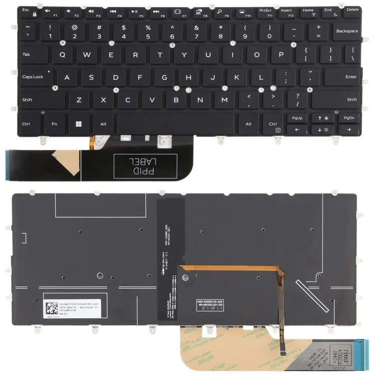Bàn phím laptop Dell XPS 13 7390 9305 9370 9380, XPS 7390 XPS 9305, XPS 13 9370,13 9380 ĐEN (CÓ ĐÈN)