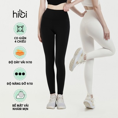 Quần dài tập Yoga Gym Hibi Sports QD329 kiểu phối đường V nâng mông, chất vải Hi Fabric