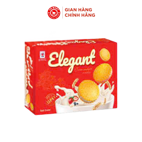 Bánh Cracker kẹp kem Elegant hộp/300gr, hsd 29/11/2026