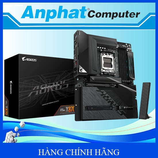 Bo Mạch Chủ Mainboard Gigabyte X870 AORUS STEALTH Socket AM5 - Hàng Chính Hãng