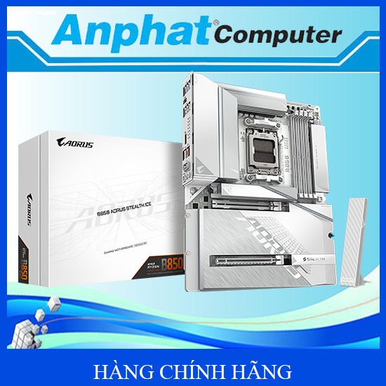 Bo Mạch Chủ Mainboard Gigabyte X870 AORUS STEALTH ICE Socket AM5 - Hàng Chính Hãng