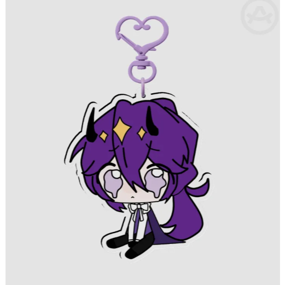 Crying wemmbu Acrylic Keychain  1