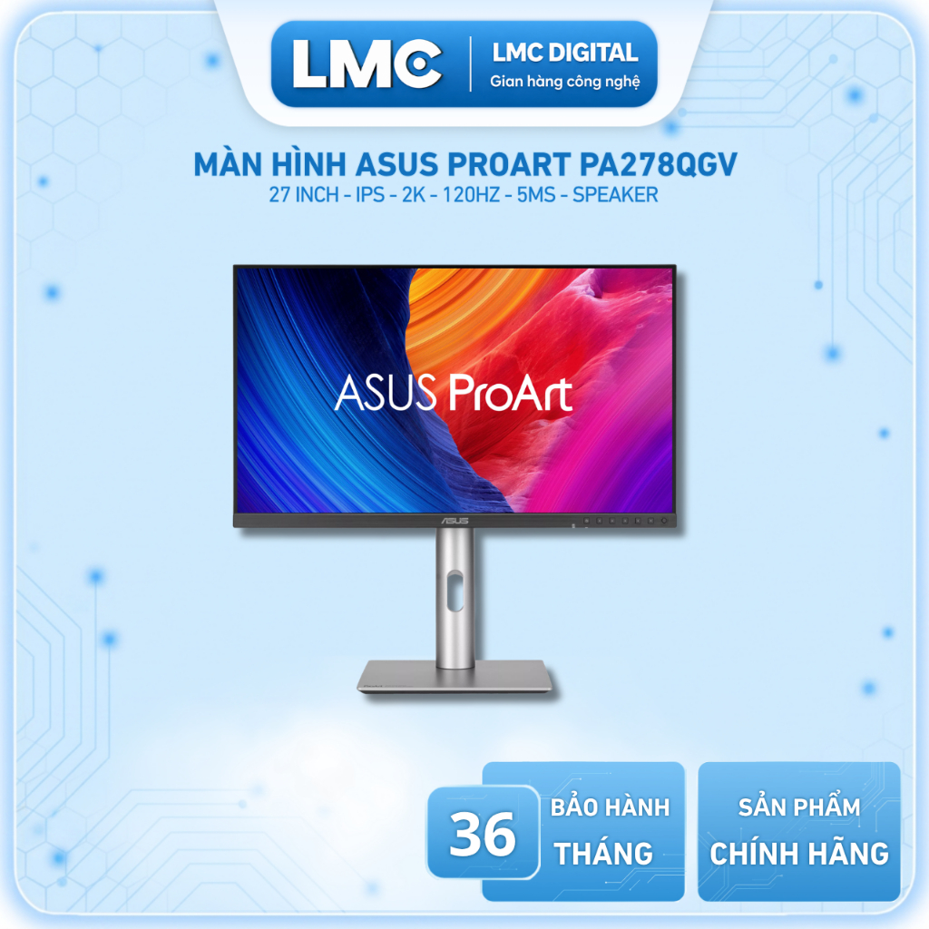 Màn hình ASUS ProArt PA278QGV (27 inch - IPS - 2K - 120Hz - 5ms - Speaker)