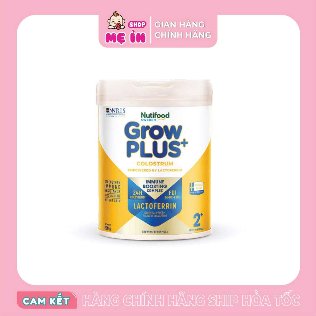 Sữa bột grow plus Lactoferrin vàng NutiFood đủ số(hàng chính hãng)