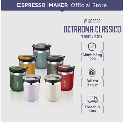 Cốc giữ nhiệt Wacaco Octaroma 180ml ( Phiên bản lòng trong tráng sứ )