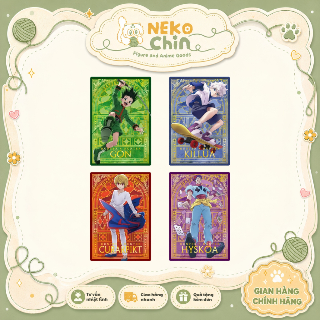 Thẻ Itajaga Nhân Phẩm Hunter X Hunter Vol 4 - Chính Hãng | Tặng Sleeves | Goods By Nekochin