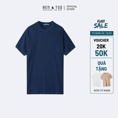 Áo thun nam Ben & Tod B1210 20219 cotton mềm mại cao cấp form Body