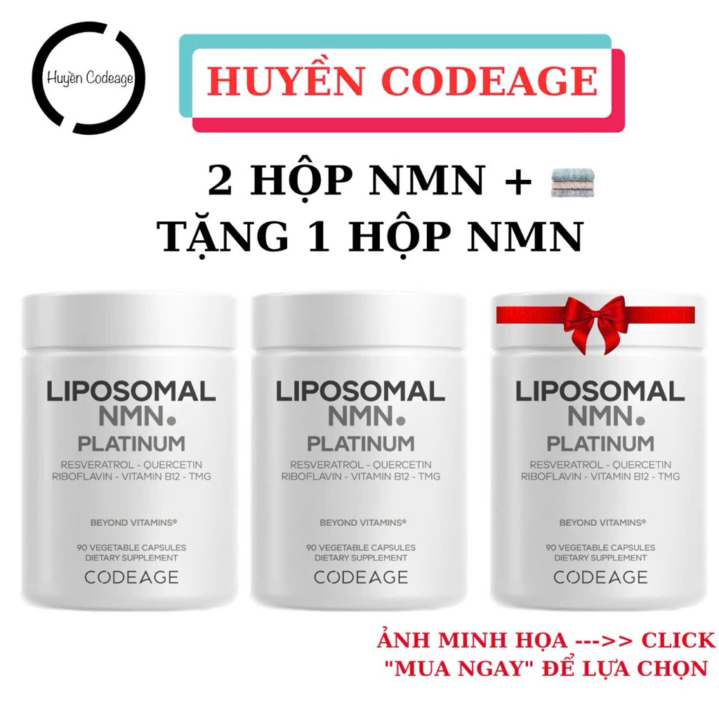 ( NMN-CODEAGE )Viên Uống NMN Codeage Liposomal NMN 90 Viên - Huyền Codeage CHÍNH HÃNG