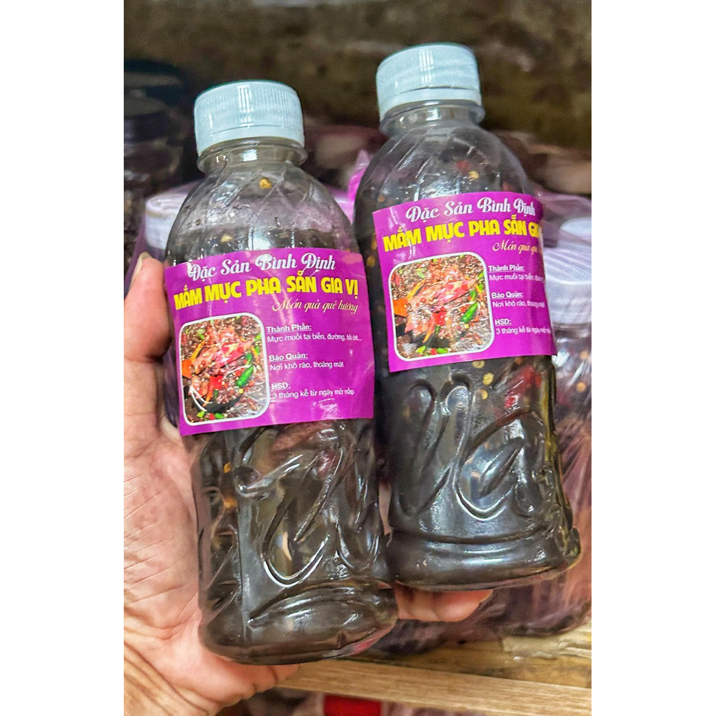 77K chai 500g mắm mực Bình Định