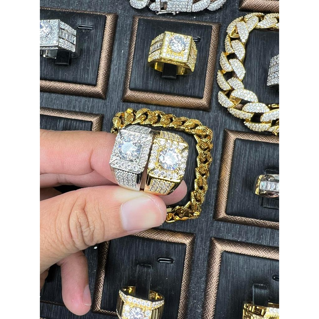 Vip33 Nhẫn Nam Đính Đá Sang Trọng