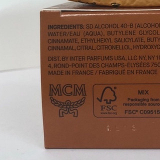 [ 75ml ] Nước Hoa MCM Eau De Parfum 75ml