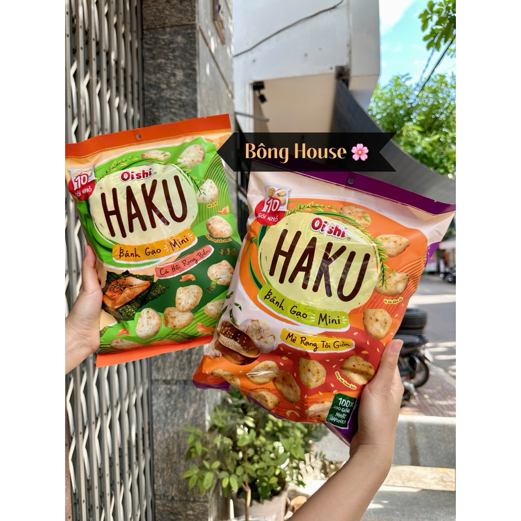 [DATE MỚI] BÁNH GẠO HAKU Oishi SIÊU NGON
