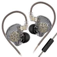 (Gearzone) Tai Nghe nhét tai In Ear IEM KZ EDX Lite Chất Âm HIFI Khử Tiếng Ồn QDC C Pin Cáp Tháo Rời