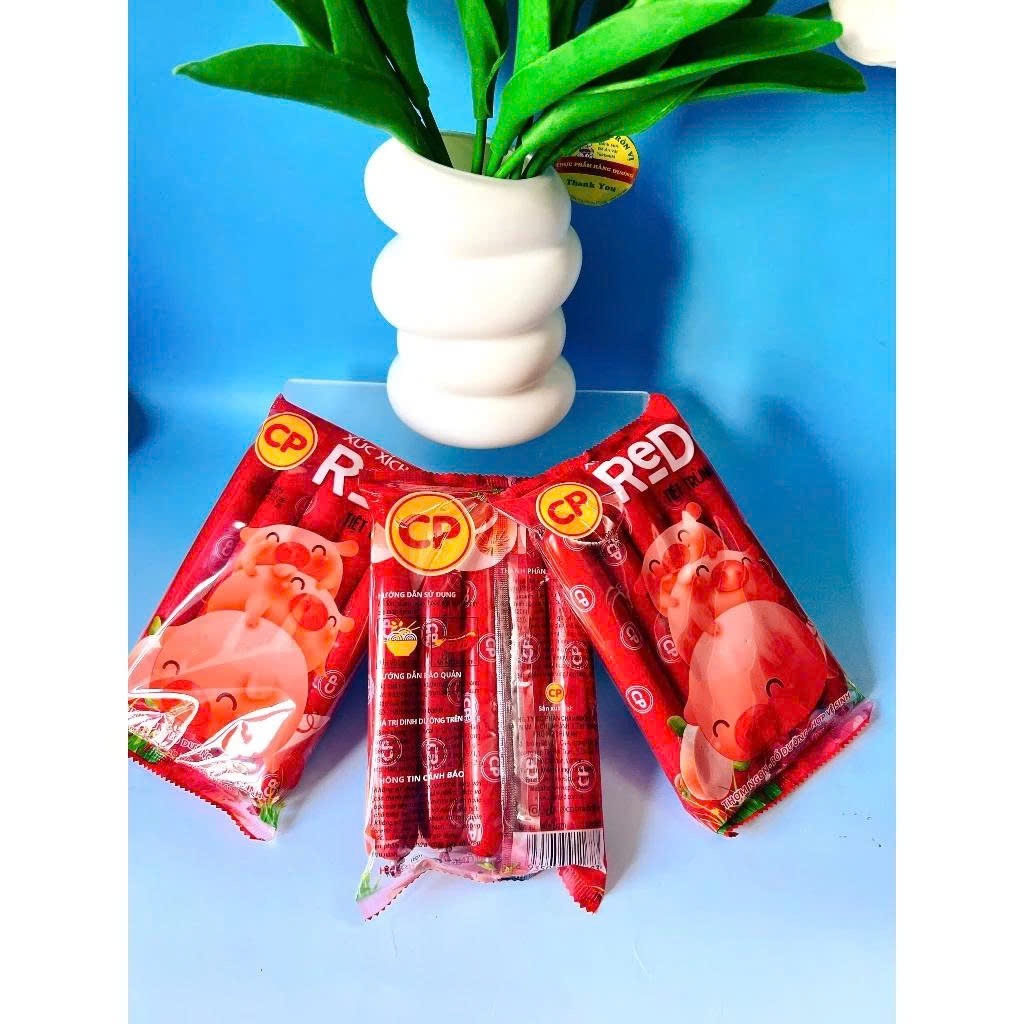 Combo 3 Gói Xúc Xích Tiệt Trùng CP - Mỗi gói 200g  - Cây lớn,Hương Vị Ngon - Food - avth
