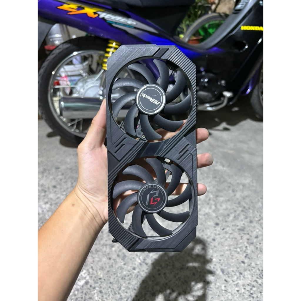 Bộ Fan Tản AMD RX 5600XT Asrock Phantom Gaming D2