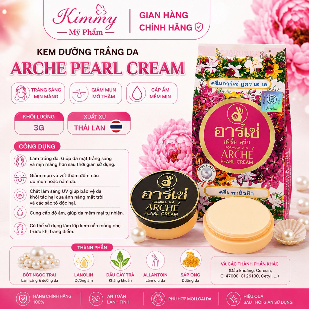 Lẻ kem dưỡng trắng da Arche thái ( ac thái )