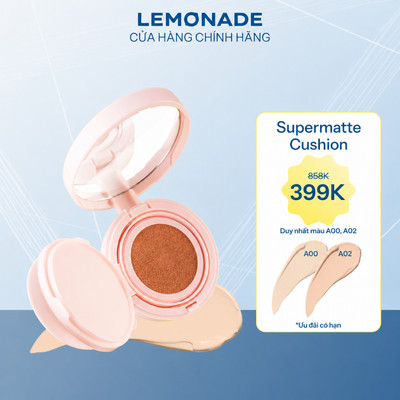 [SVIP]  Phấn nước siêu kiềm dầu Lemonade Supermatte Cushion 15g