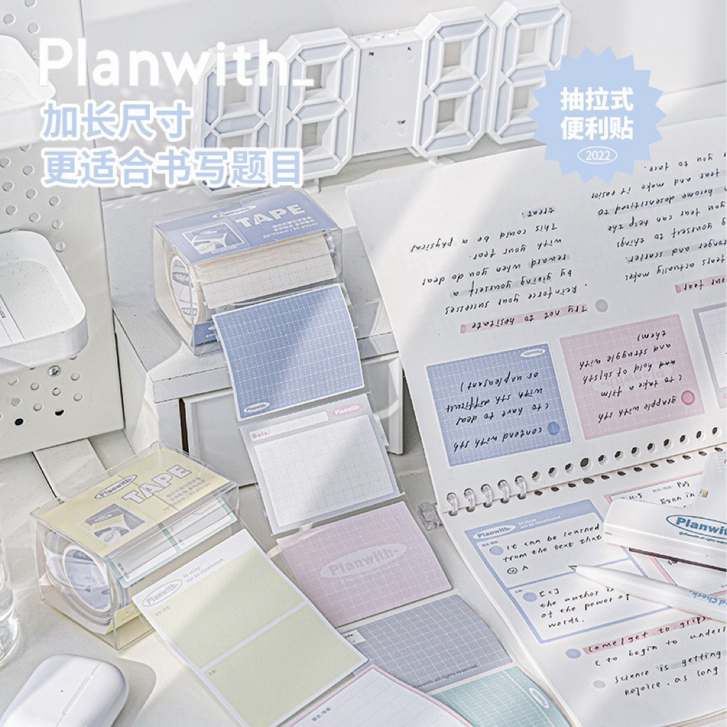 Giấy note cuộn Planner đa năng Planwith 60 tờ, dán ghi chú siêu tiện