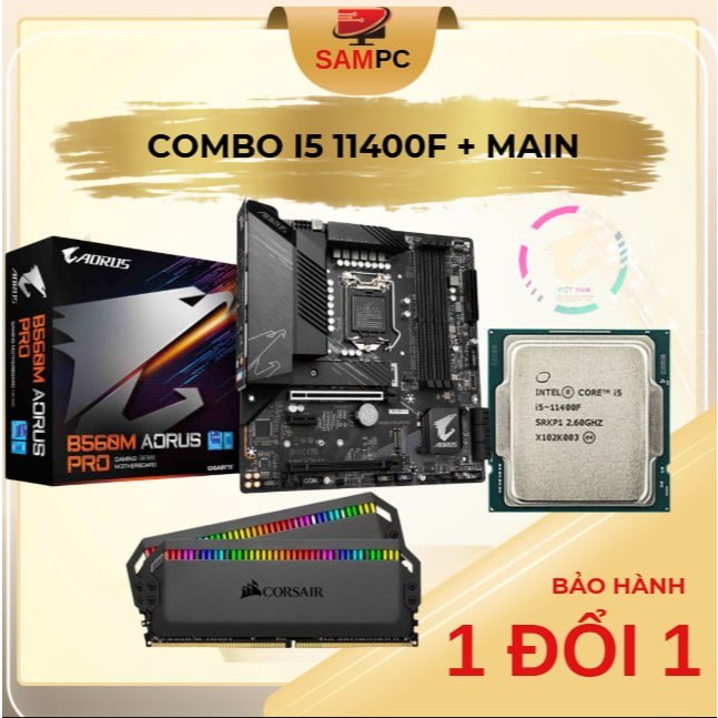 Bộ PC Combo CPU i5 11400F + Main H510/ B560/ Z590 + Ram 8/16/32GB Dr4 Quốc Dân Giá Chuẩn