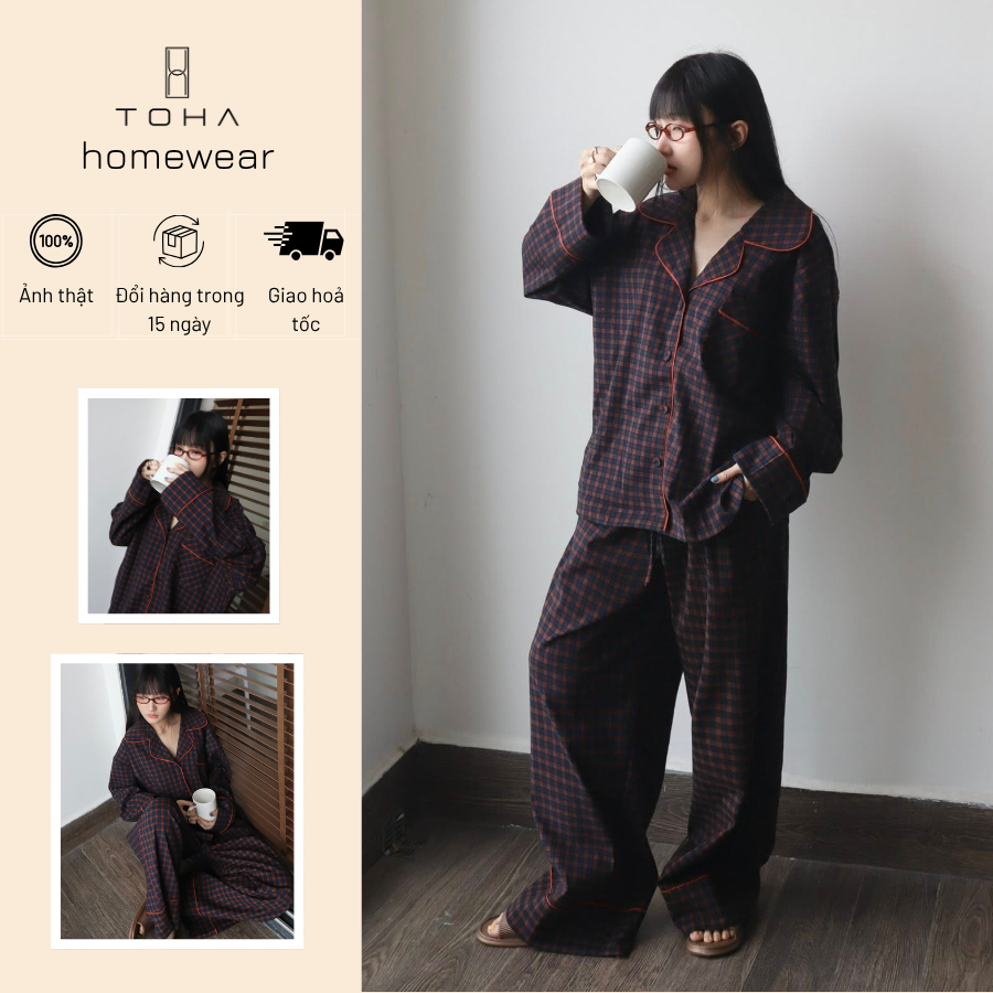 TOHA Homewear Bộ Đồ Ngủ Set Pijama Dài Chất Êm Ái Mềm Mát Morning Silence