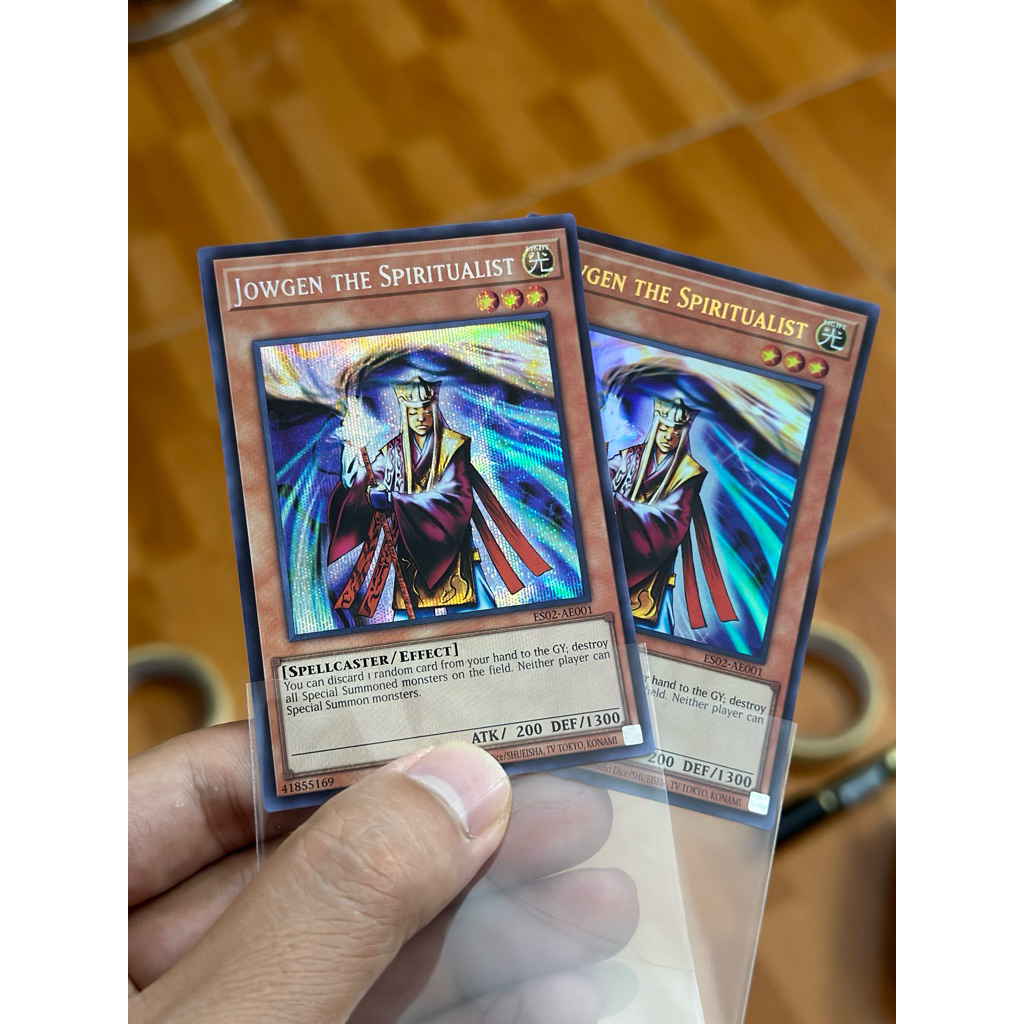 [ NEW ] Thẻ bài Yugioh ES02-AE001 Jowgen the Spiritualist (SER) (UR)