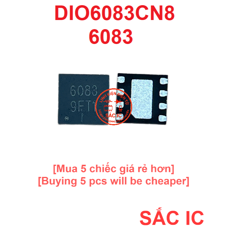 [K67] DIO6083CN8 6083 ic nguồn trên bo mạch - Mới nguyên bản - Original NEW