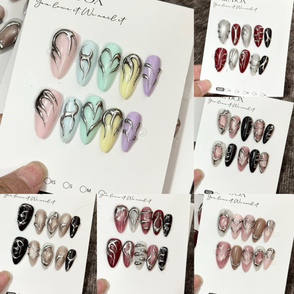 Nailbox Freesize Handmade Đính Charm Hot Trend NB01