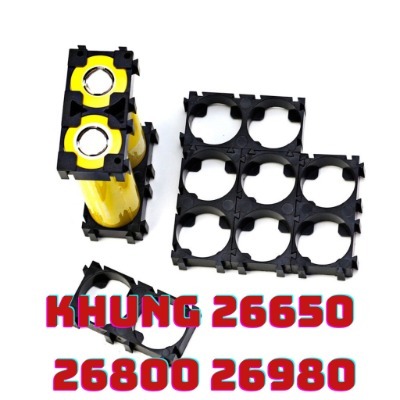 Khung đế gông cố định pin 26650 26800 26980 cho pin xe điện