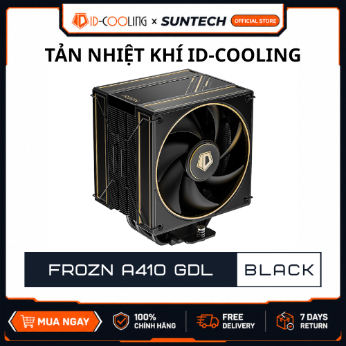 Tản Nhiệt Khí ID-COOLING FROZN A410 GDL Tháp Đơn 4 Ống Đồng Hiệu Năng Cao Siêu Làm Mát Hộp Chính Hãn