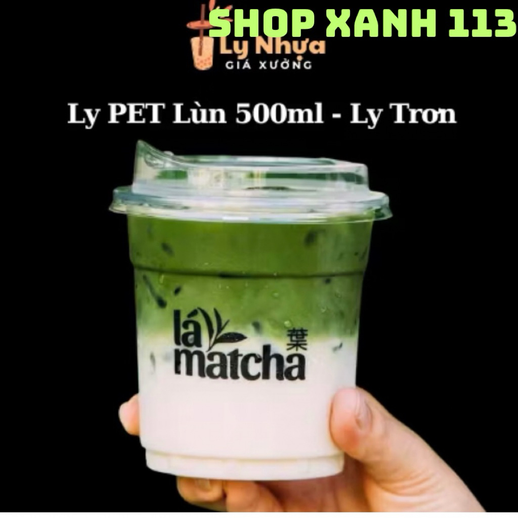 💔50 ly 500ml  lùn( nhựa trong kèm nắp) hottrend)🌻