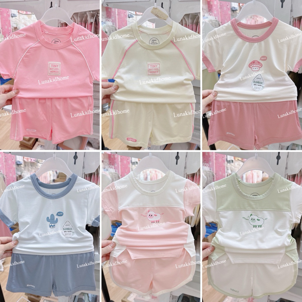 Bộ cộc Honee cho bé trai, bé gái (6-9M đến 3-4Y)