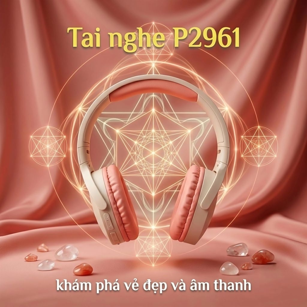 Tai nghe P2961 Pro Headphone Bluetooth 5.3 Tai Nghe Không Dây Pin 20H